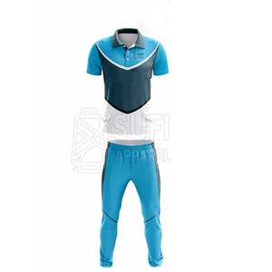 Ensemble de maillots et shorts de cricket légers et respirants, fabriqués en tissu anti-transpiration, coutures renforcées pour une durabilité accrue, personnalisable - Product Image 2