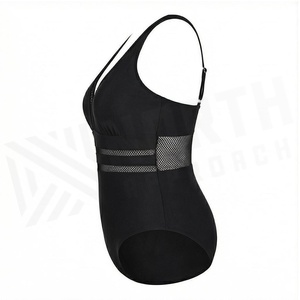 Ensemble de yoga 2 pièces imprimé papillon bleu avec finition dorée, body à col en V profond et jupe portefeuille longueur genou - Product Image 3