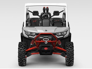 Nuevo Can-Am Defender MAX X <span class=keywords><strong>mr</strong></span> 2026 con puertas medio-tuertas HD10 Hyper Silver UTV - Product Image 1