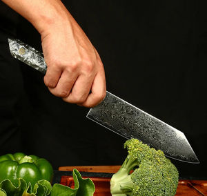 Ensemble de 5 couteaux de cuisine avec manche en résine et maille en aluminium nid d'abeille - Product Image 6