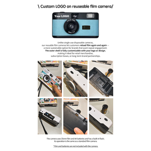 Cámara de Película de 35 mm Personalizada, Recargable, sin Enfoque, con Lente Fija de 28 mm, Diseño Compacto de Plástico - Product Image 4