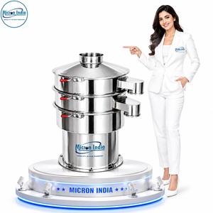 Micron India Tamiseuse vibrante numérique automatique en acier inoxydable, équipement industriel de tamisage de poudre avec système PLC de précision pour le papier - Product Image 4