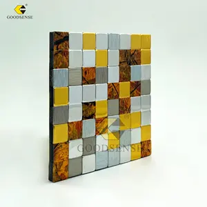 Goodsense OEM Factory Black Crack Adhesive Roman Mosaic Aluminum Composite Panel ACP Tile Mutil Colour Mosaic