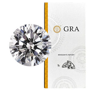 Gran Stock de Moissanita Creada en Laboratorio de 0.1ct a 5ct, D VVS1, Tratada Térmicamente, con Efecto de Color/Fuego, Certificada por GRA, Corte Brillante, Apta para Probador de Diamantes - Product Image 4