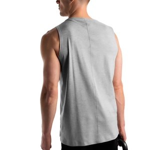 Camiseta sin mangas de gimnasio de algodón 100% ligera para hombre Chaleco deportivo y de entrenamiento activo personalizado | Ropa deportiva transpirable Camisetas sin mangas para hombre - Product Image 4