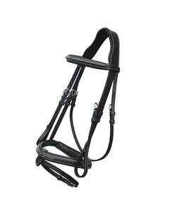 Bride surélevée de luxe Flash Noseband pour chevaux Meilleure qualité en cuir durable avec strass Produit de cheval de haute qualité - Product Image 1