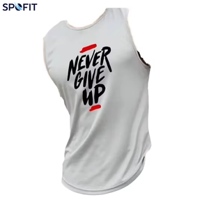 Summer Custom Gym Tank <b>Top</b> Men <b>Mesh</b> Quick Dry Bodybuilding Sleeveless Shirt Fitness Singlets Basketball Clothing Muscle Vest - Product Image 2