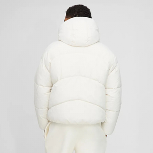 New Arrival Custom Made Men's Puffer Jacket Custom Printed Logo Winter Waterproof Stand Collar High Street <b>Canvas</b> Zipper Plain - Product Image 3