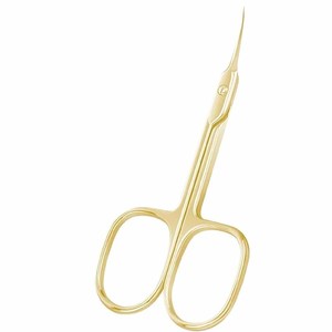 Ciseaux à cuticules en acier inoxydable avec logo personnalisé, ciseaux à sourcils et à poils de nez à pointe fine, ciseaux pour nail art, usage professionnel et domestique - Product Image 1
