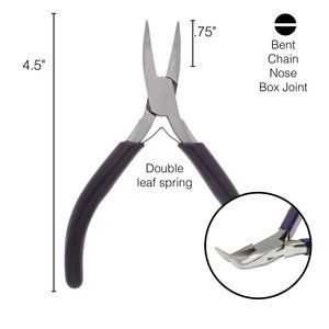 Jewelry Nose Plier Durable Stainless Steel Jewelry <b>Craft</b> Tool Precision Nose Pliers for Beading <b>Wire</b> Shaping and Repair Work - Product Image 3