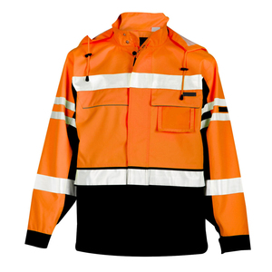 Veste de sécurité réfléchissante pour homme, en polaire, haute visibilité, vêtements de travail d'hiver, certifiée CE, logo personnalisé, grandes tailles - Product Image 6