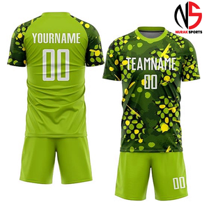 ชุดฟุตบอลชาย เสื้อและกางเกงขาสั้น ดีไซน์ล่าสุด แบบสั่งทำพิเศษ พิมพ์ลายแบบ Sublimation ชุดยูนิฟอร์มฟุตบอล บริการ OEM ที่ NURAK 2026 - Product Image 1
