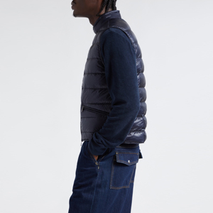 Gilet matelassé sans manches pour homme, personnalisable avec logo, épais, respirant, imperméable, anti-plis, idéal pour l'hiver - Product Image 4
