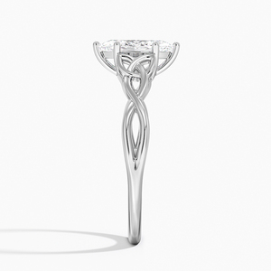 Bague BOJ 038 en argent 925, coupe marquise, nœud d'amour celtique, diamant 2 carats couleur D VVS1, moissanite certifiée GRA, vente à prix réduit - Product Image 3