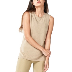 Comprar Logo totalmente personalizado multi Color Deportes Ajuste Regular Rendimiento de longitud completa Cuello redondo Camiseta sin mangas de poliéster Camiseta sin mangas para las mujeres - Product Image 1