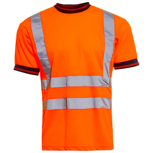Camisetas Reflectantes Resistentes para Trabajo con Cinta de Alta Visibilidad, Camiseta de Seguridad para Trabajo al Aire Libre, Camisetas Polo con Logotipo Personalizado al por Mayor - Product Image 6