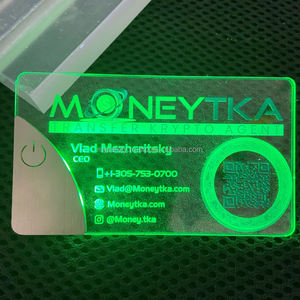 Cartes promotionnelles de remerciement de luxe en PVC personnalisées avec LED, NFC, impression UV, numériques, 2026, nouvelle génération, alimentées par batterie, avec pavé tactile - Product Image 4