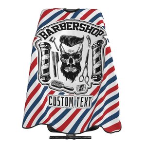 Capes de coiffure professionnelles imperméables avec crochets réglables et fermeture à bouton-pression, personnalisables avec logo OEM pour barbiers - Product Image 2