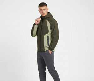 Blouson Bomber Homme Imperméable et Coupe-Vent en Polyester et Nylon avec Blocs de Couleurs et Fermeture Éclair – Idéal Printemps - Product Image 3