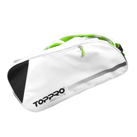 Bolsa de Pádel Unisex Moderna, Impermeable, de Poliéster 600D y 1680D, en Blanco y Negro, con Cierre de Cremallera, Solución Elegante y Práctica, China