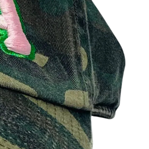 AKA Camo Pink Letters Hat Embroidered Baseball <b>Cap</b> Adjustable Cotton Headwear Camouflage Style Casual Fashion <b>Vintage</b> <b>Cap</b> - Product Image 3