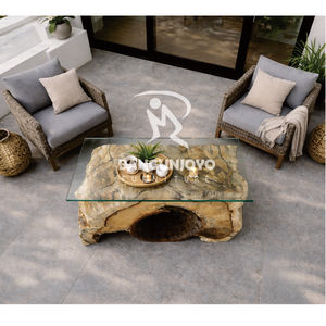 Mesa de Centro Moderna de Madera de Tamarindo, Muebles de Madera Sólida para Sala de Estar, para Uso Doméstico - Product Image 3