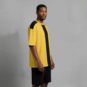 Ensemble court 2 pièces pour homme en polyester/coton de haute qualité, style streetwear, coupe classique, avec logo imprimé en relief 3D personnalisé - Product Image 6