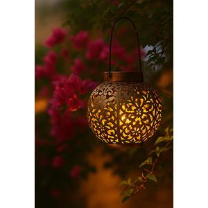 Linterna estrella con proyección de estrellas Luces decorativas para jardín y patio Iluminación exterior única - Product Image 1