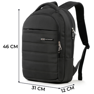 Minimalist Unisex Laptop <b>Backpack</b> With Computer Interlayer <b>Large</b> Capacity Zipper Closure Shoulder Straps Gray Polyester - Product Image 2
