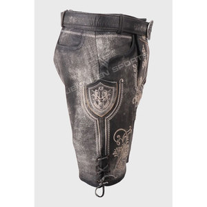 Último Modelo 2026: Lederhosen Bávaros para Hombre, de Cuero Vacuno Genuino, Traje Tradicional para Oktoberfest, Estilo Vintage, Transpirable - Product Image 4