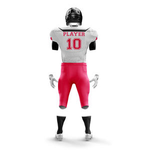 Uniformes de football américain pour jeunes de haute qualité, respirants, sur mesure, taille plus, manches courtes, 100% polyester, ensemble de shorts à séchage rapide - Product Image 6