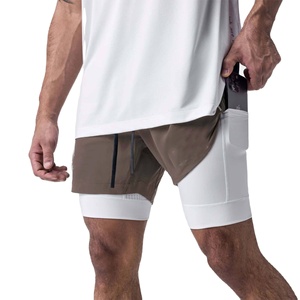 Men's Soft Casual Drawstring Shorts with Elastic Waist Sportswear Ideal for Relaxed Fit and Casual Double <b>Layer</b> shorts For men - Product Image 5