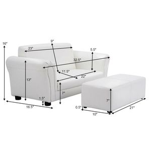 Divano letto doppio per bambini KidFT con pouf - Product Image 4