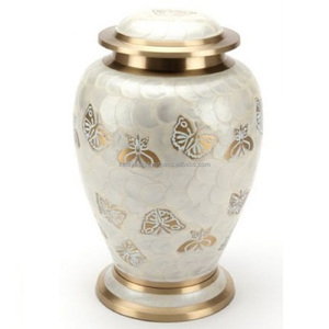 Metal Urns for Adult <b>Ashes</b> Funeral Burial Columbarium or Home Handmade Cremation Urns Amphora <b>Pot</b> - Product Image 1