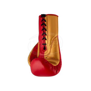 Athletic Leather Boxing <b>Gloves</b> <b>with</b> Non-Slip Comfort <b>Grip</b> Lace-Up Closure Modern Design for Training - Product Image 5