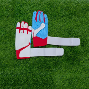 Nouveau style, gants de frappeur de baseball en cuir à manchette longue, très vendus, qualité supérieure, robustes, imperméables, antidérapants, pour gaucher, pour l'infeld - Product Image 5