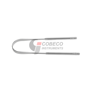 Grattoir à langue perforé en acier inoxydable avec prise renforcée pour une adhérence sûre sur doigts mouillés - Product Image 6