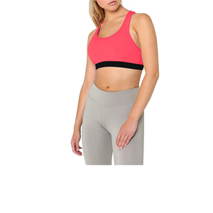 Soutien-gorge de sport léger et sans coutures pour femme, à maintien élevé, avec logo frontal - Vêtement de sport en polyester et élasthanne écologiques - Product Image 3
