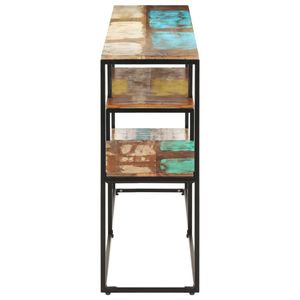 Aparador de Madera Reciclada de Color Mixto con Acero con Recubrimiento en Polvo, Muebles Ecológicos - Product Image 3