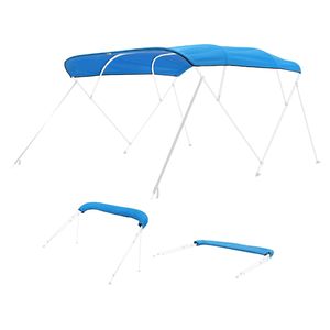 Tendalino Bimini per Barche a 4 Archi, Impermeabile, Protezione Solare, in Poliestere 600D, con Borsa per il Trasporto - Nuovo, Tendalino Reversibile per Barche - Product Image 1