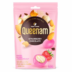Wholesale Dragee Chocolate Strawberry Chocolate Coated Almond <b>Macadamia</b> <b>Nuts</b> 150G Snacks Candy HALAL OEM/ODM Global Shipping - Product Image 1