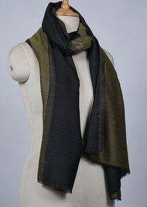 Elegante Estola Reversible de Lana Fina de Cachemira para Mujer, Suave y Ligera, de Doble Cara, Diseño de Autor, Chal de Lujo Premium - Product Image 6