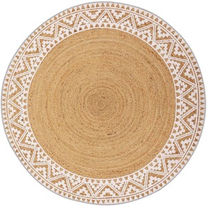 Alfombra Tejida a Mano de Yute Natural, Ecológica, Lavable, Gruesa, para Sala de Estar, Dormitorio, Decoración del Hogar - Product Image 3