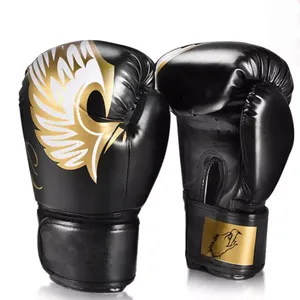 Gants de boxe professionnels personnalisés 10oz/12oz/14oz en cuir PU antidérapant pour l'entraînement en salle de sport - Product Image 1
