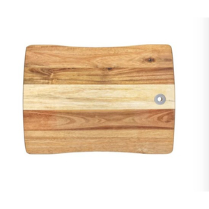 Planche à découper en bois d'acacia naturel de qualité supérieure avec poignée, durable, plateau de service de cuisine multi-usages, pelle à pizza - Product Image 4