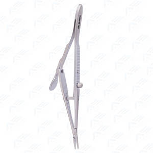 Porte-aiguille Kalt droit de qualité supérieure, instruments chirurgicaux ophtalmiques Kalt avec système de maintien de l'aiguille pour microchirurgie - Product Image 2