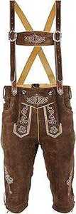 Tenue authentique de festival folklorique allemand pour homme, Lederhosen bavarois, costume d'Oktoberfest 5 pièces - Product Image 4