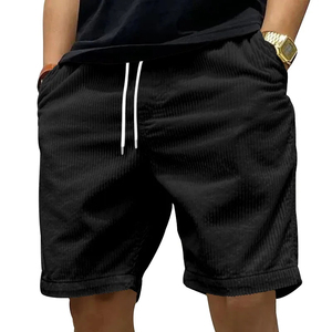 Pantalones cortos de trabajo resistentes de estilo americano para hombre, pantalones cortos informales de pana retro de verano para hombre - Product Image 3