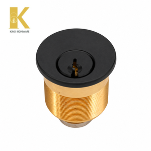 ลูกบิดกุญแจแบบฝัง 25 มม. ร่องกุญแจ KW สีดำด้าน MOQ ต่ำ บริการสั่งทำพิเศษ - Product Image 2