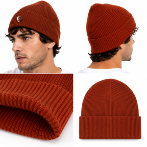 Gorro de punto para hombre con tejido cálido y cómodo, ajuste flexible, cobertura cálida y textura suave acanalada para viajes y uso al aire libre. - Product Image 6